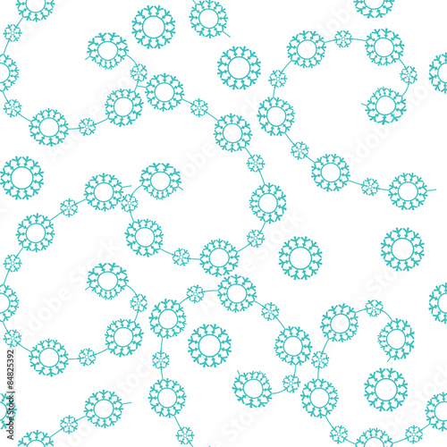 vector seamless pattern with snowflakes