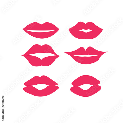 set of woman's lips
