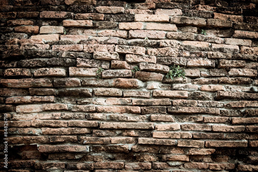 Naklejka premium Old grunge brick wall texture background