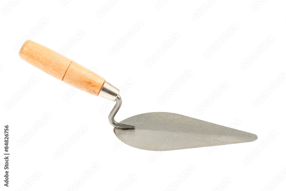 lute trowel on white background lute trowel on white background