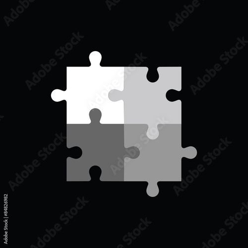 Template of abstract puzzle.
