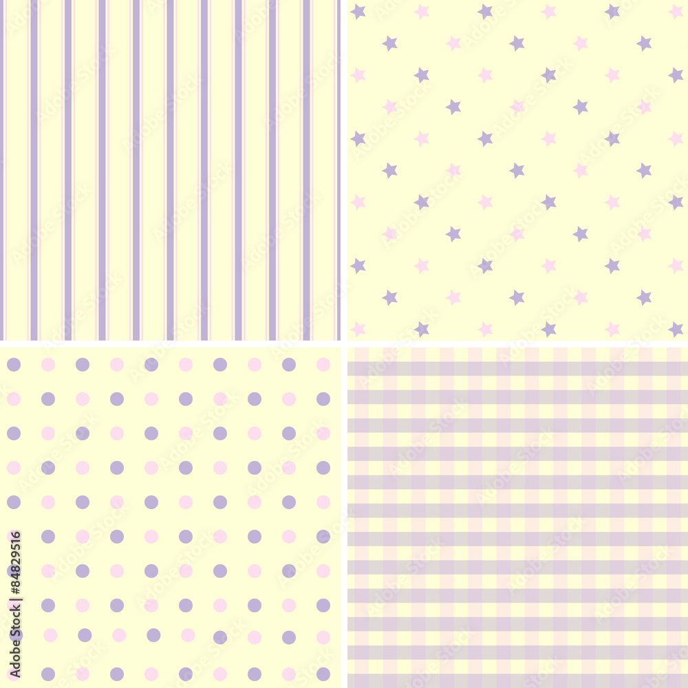 Set of cute pattern and background abstract pastel tone Set of cute pattern and background abstract pastel tone
