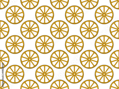 Wooden wheel pattern