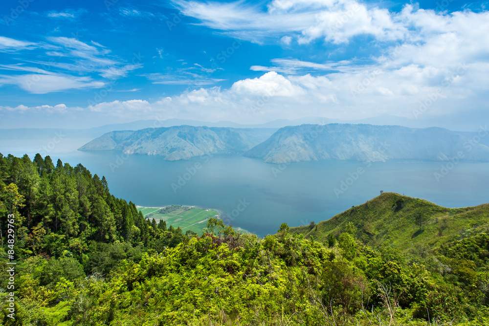 Lake toba or danau toba in North Sumatra, Indonesia Lake toba or danau toba in North Sumatra, Indonesia