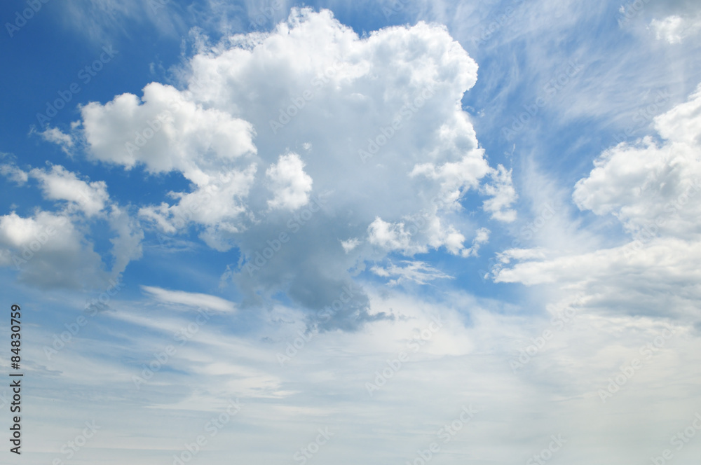 light cumulus clouds in the blue sky light cumulus clouds in the blue sky