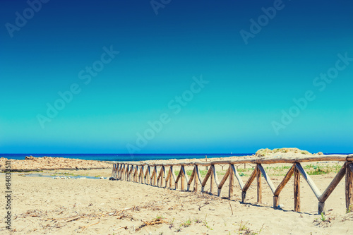 Malia beach  Crete island  Greece.