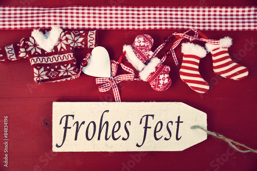 Weihnachtskarte Frohes Fest...