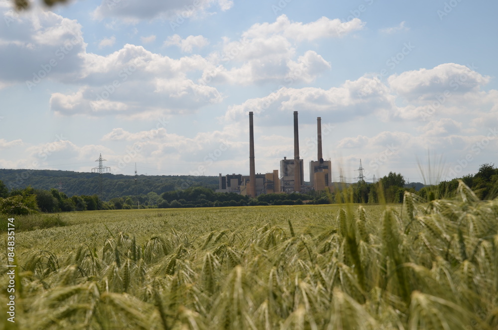 Kohlekraftwerk bei Veltheim