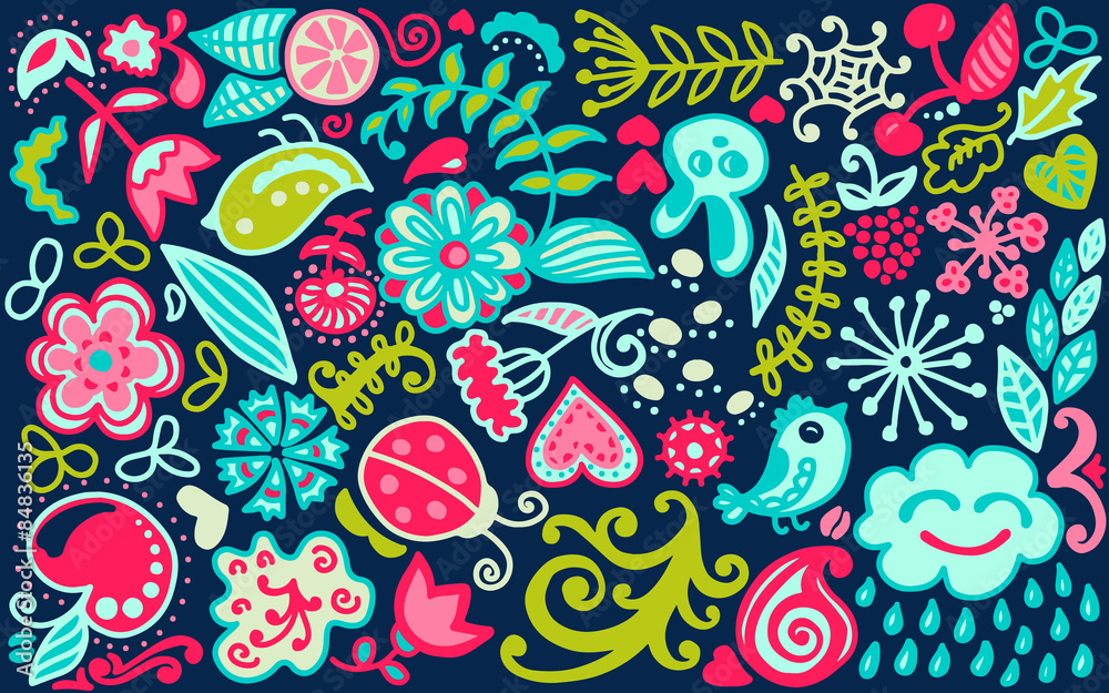 Natural floral pattern Natural floral pattern