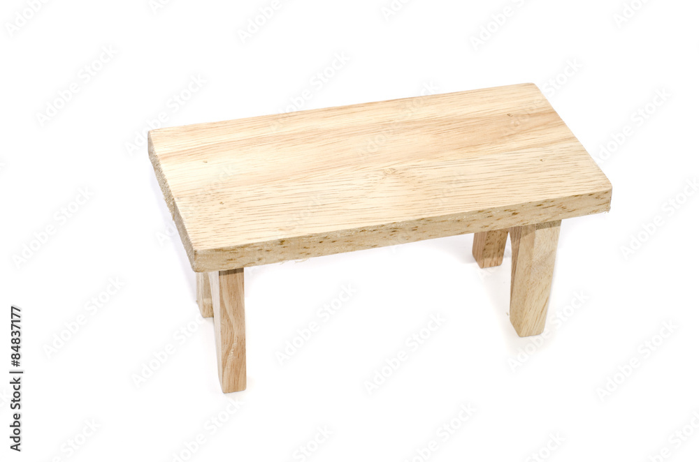 image concept mini wood table isolated white background image concept mini wood table isolated white background