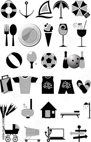 Tourism and travel Icons