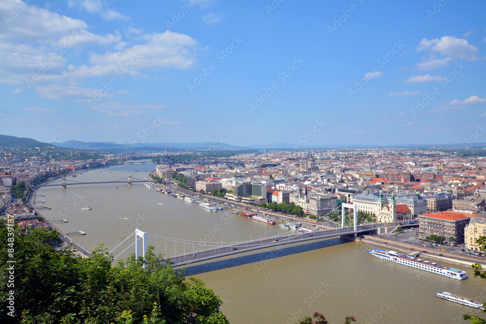 Panorama Budapest citadel cittadella
