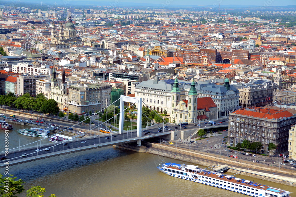 Obraz premium Panorama Budapest Citadel