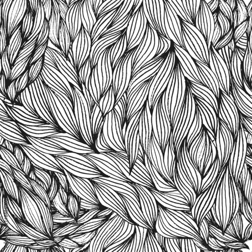 Hair seamless pattern