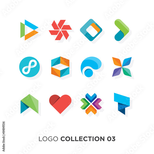 Logo collection 03. Vector graphic design elements for brand identity.