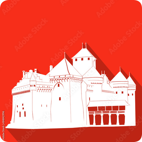 Castle, vector illustration
