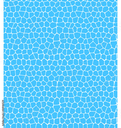 Summer seamless water pattern isolated on blue background