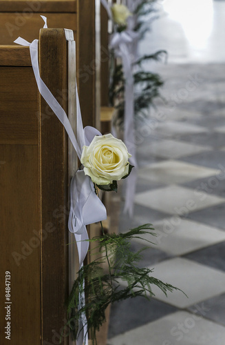 Obraz na płótnie Hochzeitsdeko w salonie