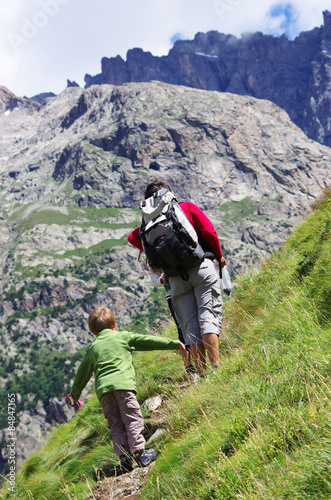 randonnée en famille - alpes