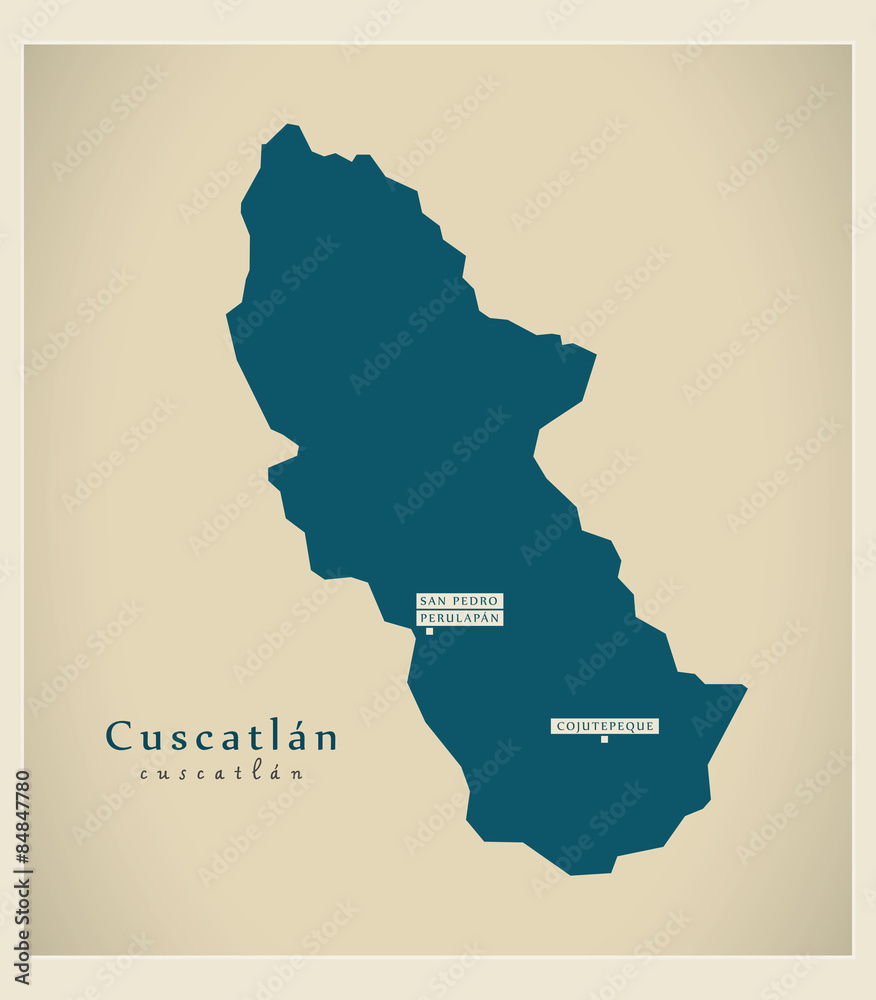 Modern Map - Cuscatlan SV