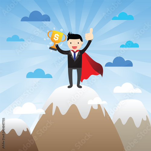 Super Businessman Concept
