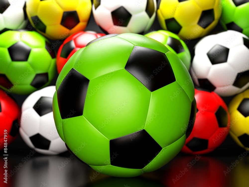 Obraz premium Soccer balls