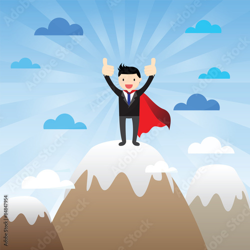 Super Businessman Concept