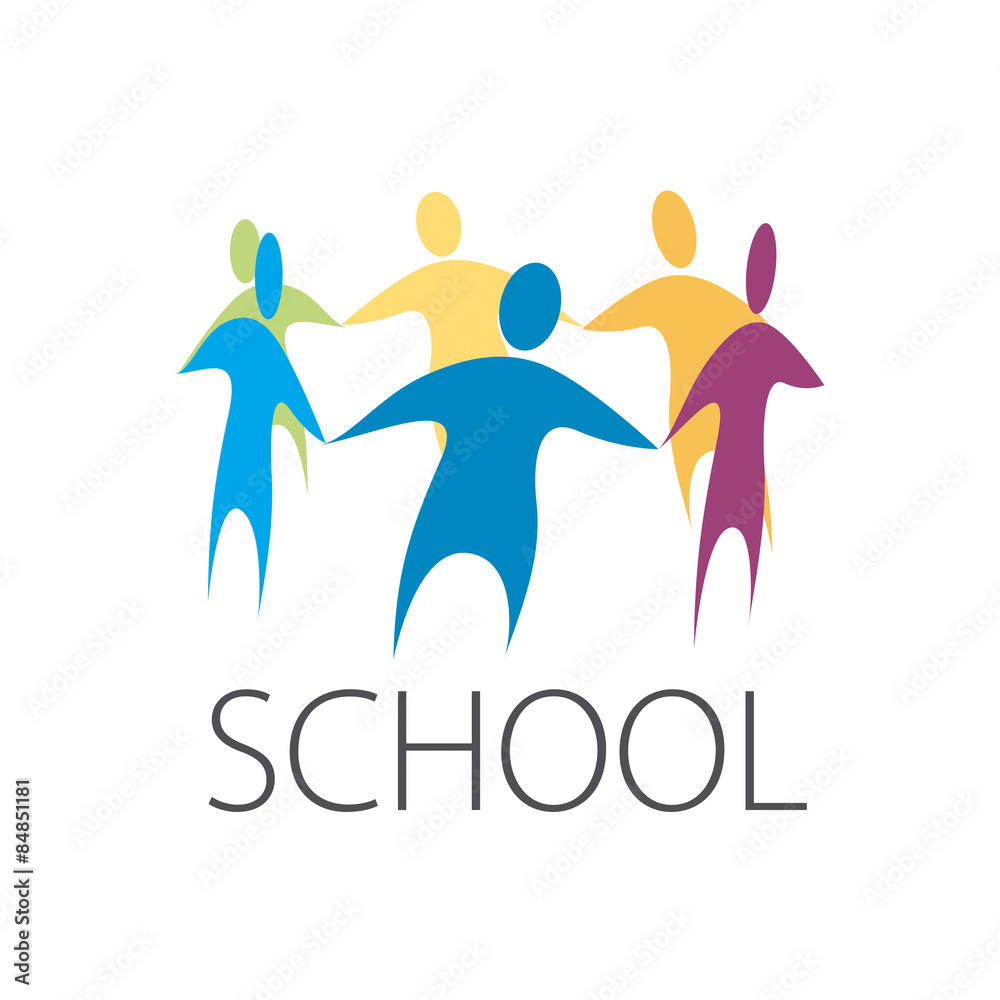 vector logo people holding hands