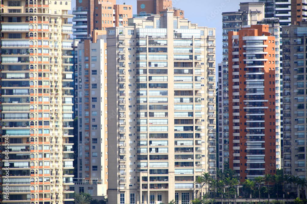 Obraz premium Tall apartment buildings in Sao Paulo