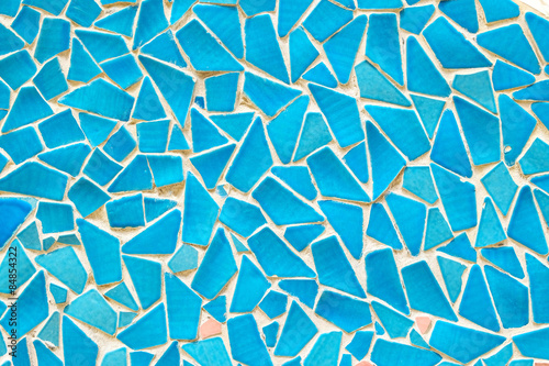 Photography Background of blue mosaic
