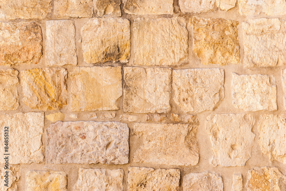 Obraz premium Old wall made of the Jerusalem stone