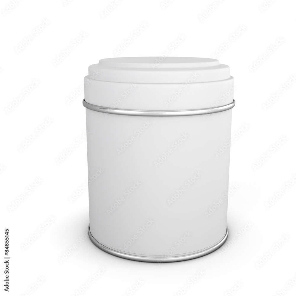 White metal packaging for tea White metal packaging for tea