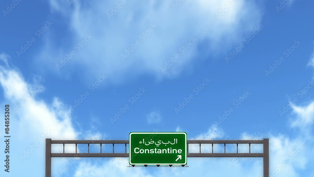 Passing under Constantine Algeria Highway Road Sign
Passing under Constantine Algeria Highway Road Sign