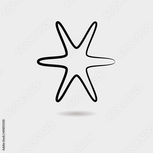  Star icon vector