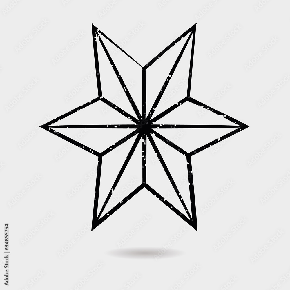 Fototapeta premium Star icon vector