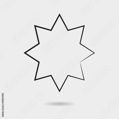 Star icon vector