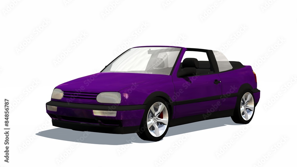 cabriolet - car isolated on white background cabriolet - car isolated on white background
