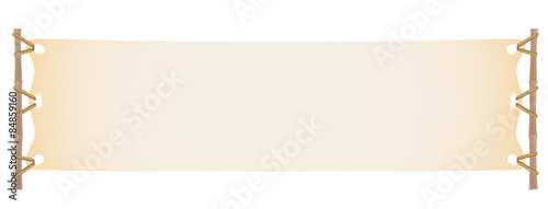 Old bamboo banner frame.