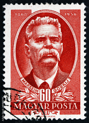Postage stamp Hungary 1951 Maxim Gorky, Russian Writer photo