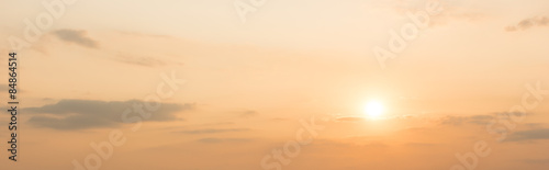 panoramic sunset, sky background