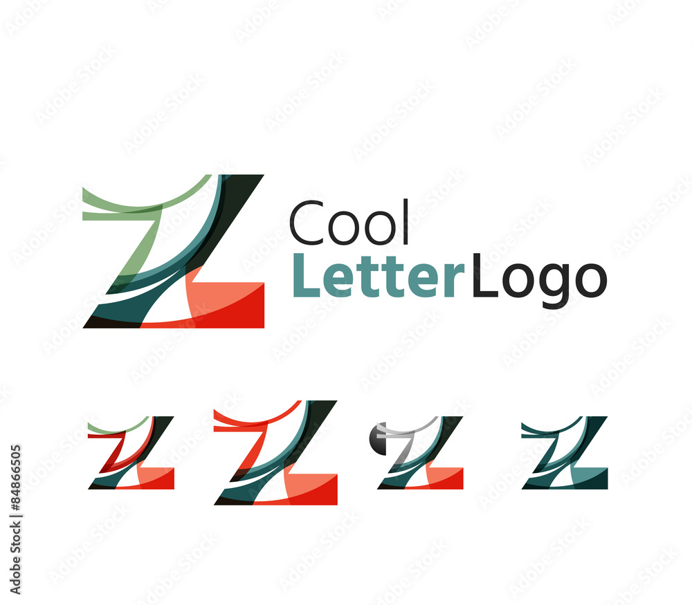 Set of abstract Z letter company logos. Business icons Set of abstract Z letter company logos. Business icons