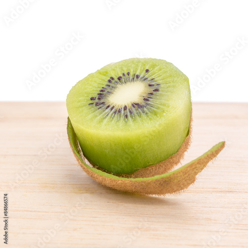 kiwi fruit on wooden table