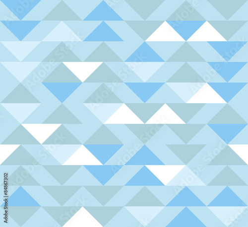 Abstract seamless blue geometric pattern