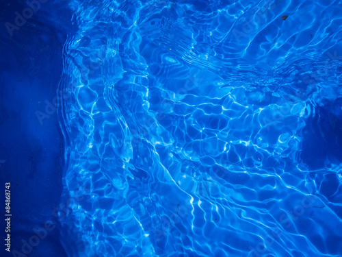 Blaue Wasseroberfläche