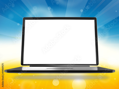Laptop Summer Time Background