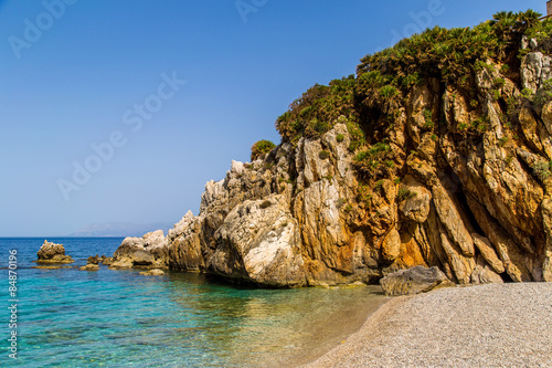 Rocky beach in Riserva Naturale dello Zingaro, Sicily