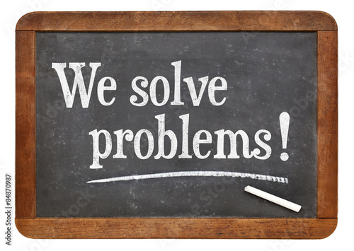 We solve problems - service marketing