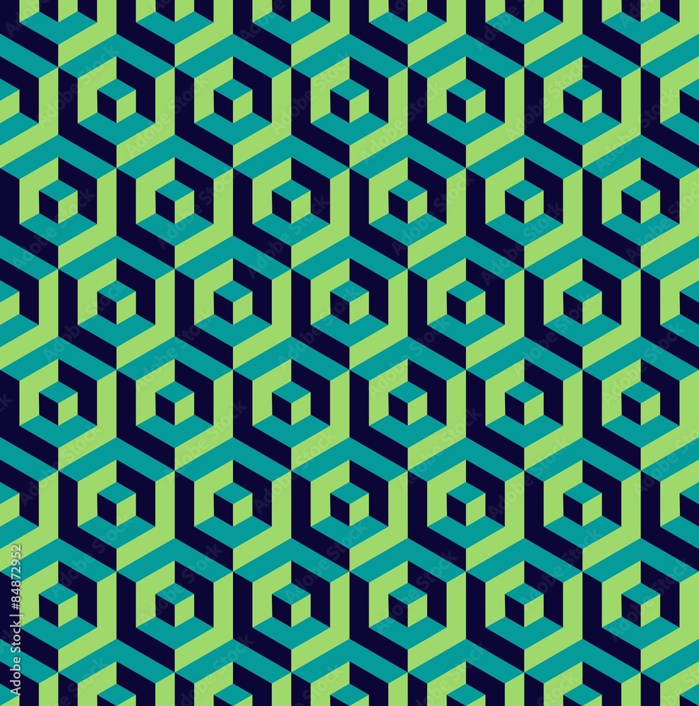 Isometric 3d hexagon seamless pattern background Isometric 3d hexagon seamless pattern background
