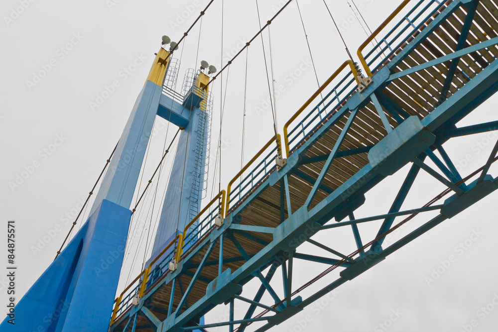 rope bridge on isolate rope bridge on isolate