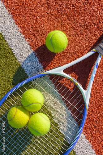 Tennis, Court, Racket. © BillionPhotos.com